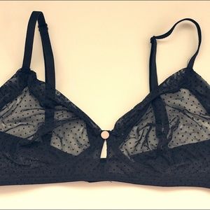 Victoria's Secret Intimates & Sleepwear - 36C Victoria's Secret Sheer Black Polka Dot Bra Victoria's Secret Intimates & Sleepwear - 36C Victoria's Secret Sheer Black Polka Dot Bra